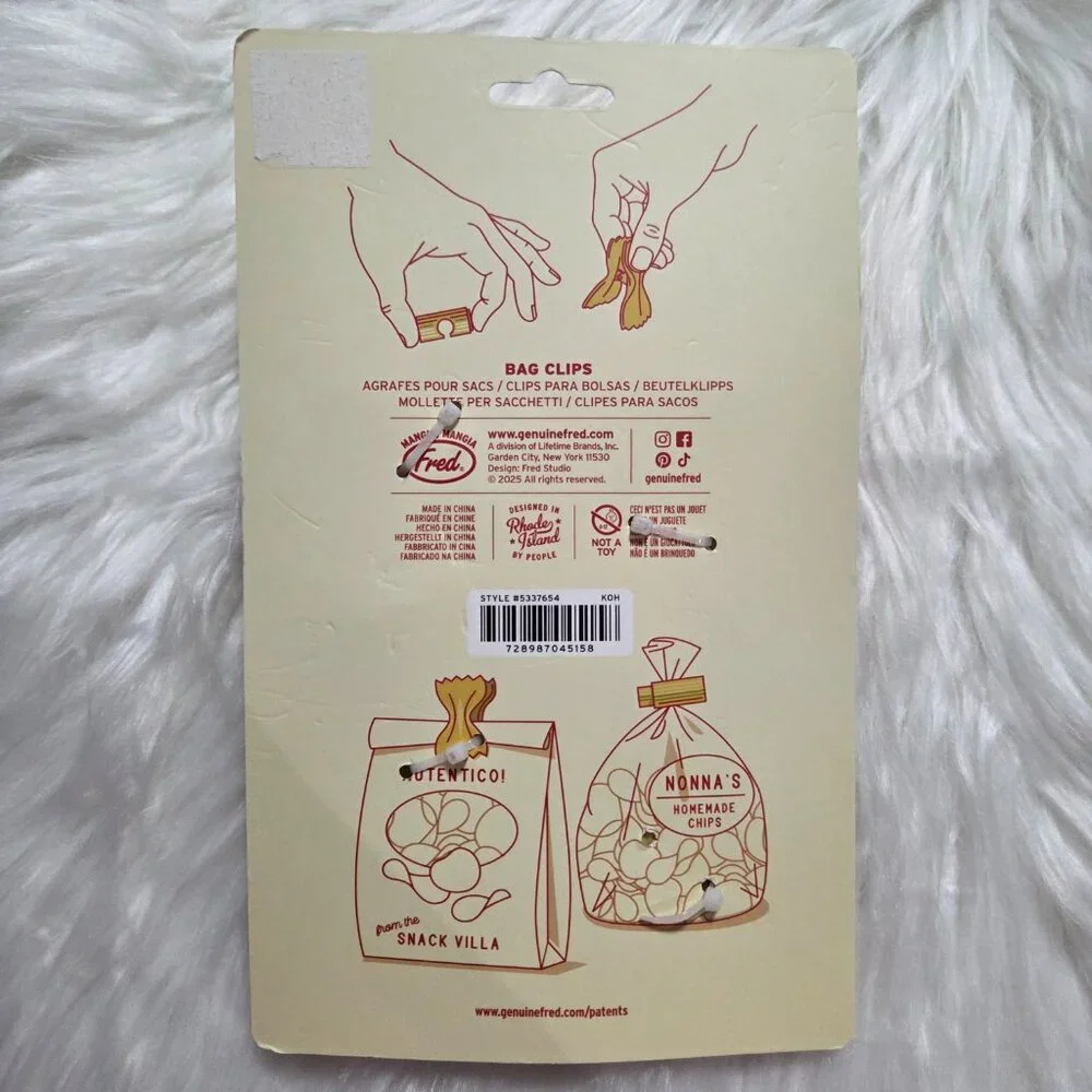 Fred Snackaroni Bag Clip Set